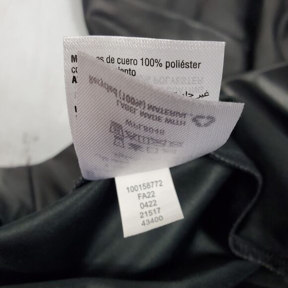 Morgan Taylor Faux Leather Womens Pants Size XL Black Stretchy Pull on - Picture 10 of 11